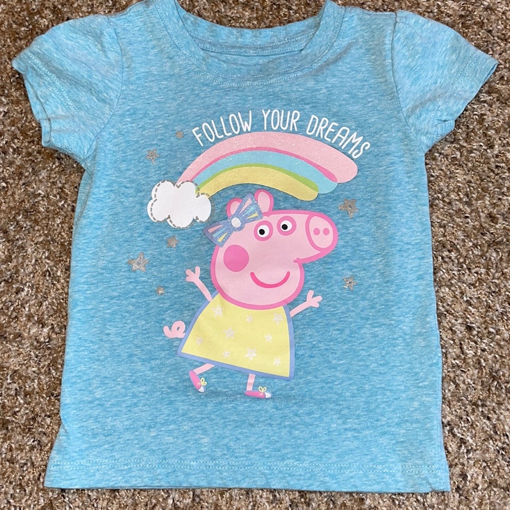 2 Peppa pig Toddler shirts